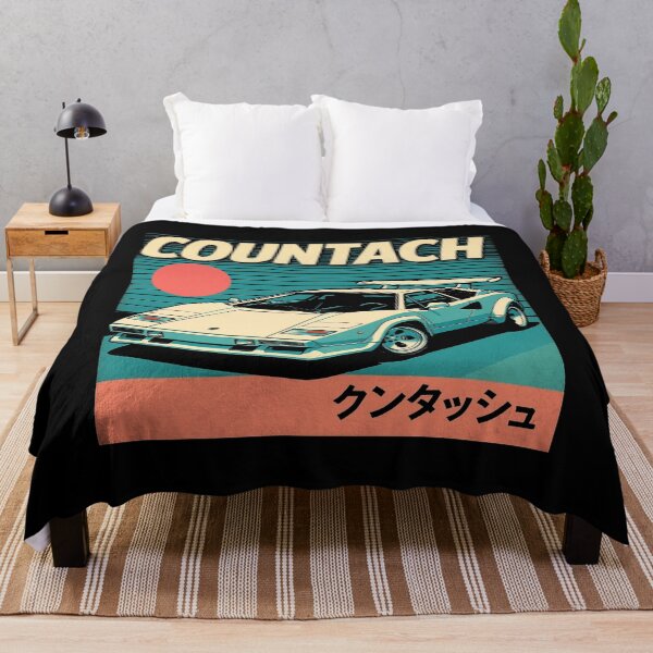 Item preview, Countach Retro Vaporwave Poster – 80s JDM-Style Supercar Artwork designed and sold by TheArtOfCar.