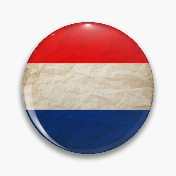 Item preview, Vintage Dutch Flag Design – Retro Look – Square Motif designed and sold by KolbaVison.