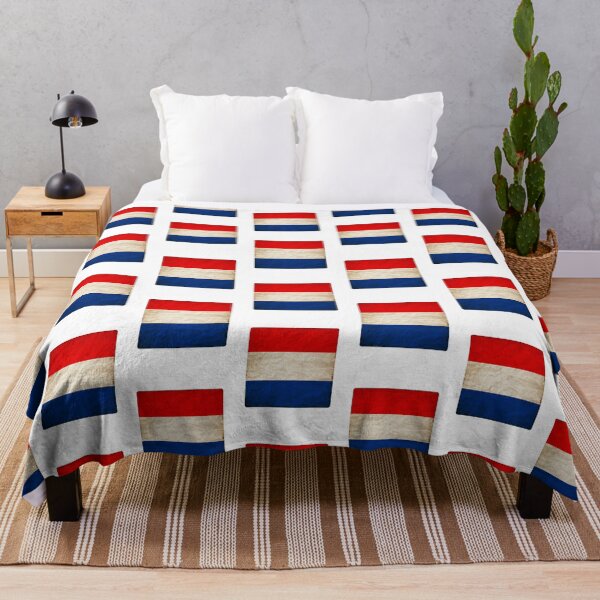 Item preview, Vintage Dutch Flag Design – Retro Look – Square Motif designed and sold by KolbaVison.