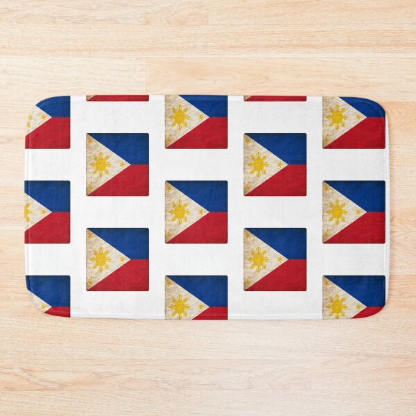 Item preview, Vintage Philippines Flag Design – Retro Look – Square Motif designed and sold by KolbaVison.