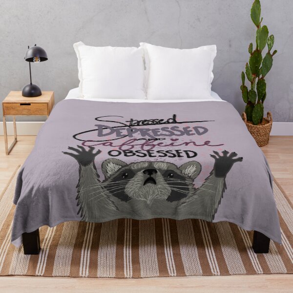 Item preview, Stressed Depressed and Caffeine Obsessed designed and sold by CupOChaos.