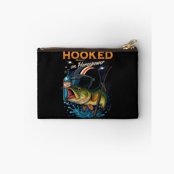 Item preview, Hooked On Horsepower Funny Fishing Racing Drag Boat Racing Drag Racing Fishermen Fish designed and sold by CarantinedChaos.