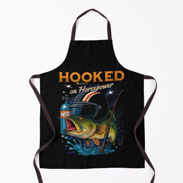 Item preview, Hooked On Horsepower Funny Fishing Racing Drag Boat Racing Drag Racing Fishermen Fish designed and sold by CarantinedChaos.