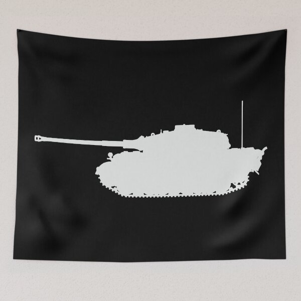 Item preview, Tiger II Tank Silhouette - German WW2 Military Art designed and sold by FAawRay.