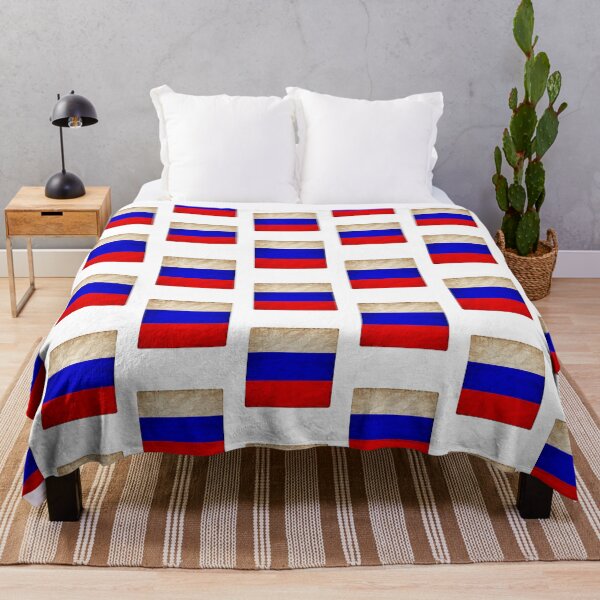 Item preview, Vintage Russia Flag Design – Retro Look – Square Motif designed and sold by KolbaVison.