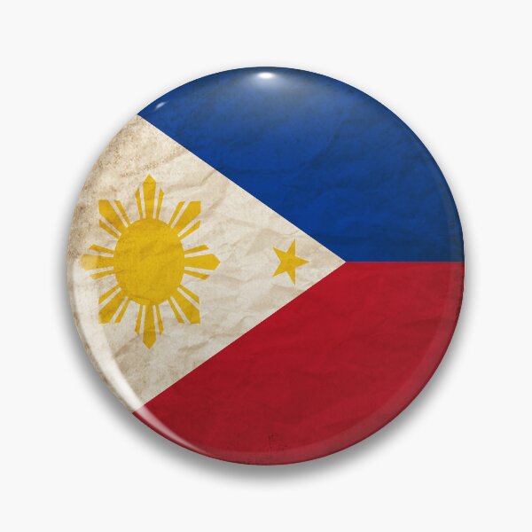 Item preview, Vintage Philippines Flag Design – Retro Look – Square Motif designed and sold by KolbaVison.