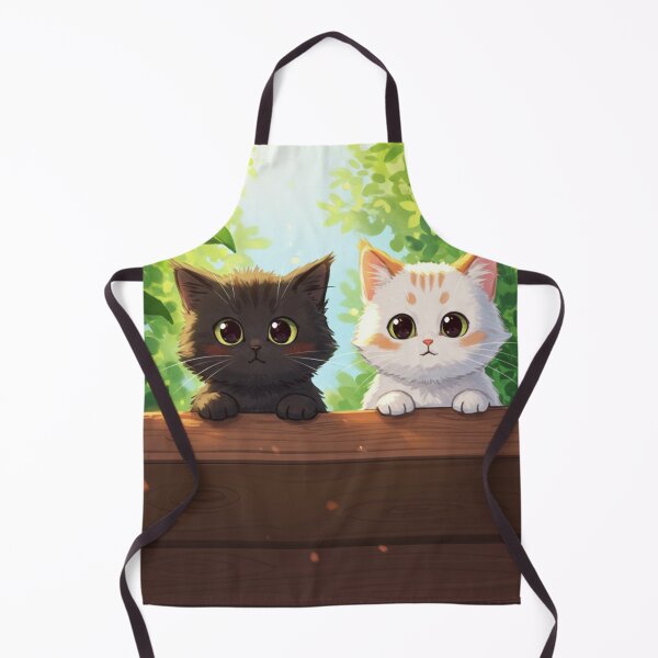 Item preview, Adorable Kittens Peeking - Whimsical Cat Illustration designed and sold by PhotiniaART.