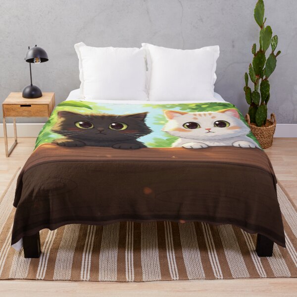 Item preview, Adorable Kittens Peeking - Whimsical Cat Illustration designed and sold by PhotiniaART.