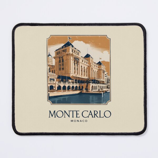 Item preview, A Vintage Travel Illustration of Monte Carlo - Monaco  designed and sold by GoodOldVintage.