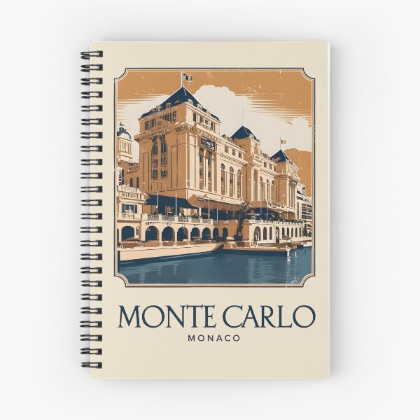 Item preview, A Vintage Travel Illustration of Monte Carlo - Monaco  designed and sold by GoodOldVintage.