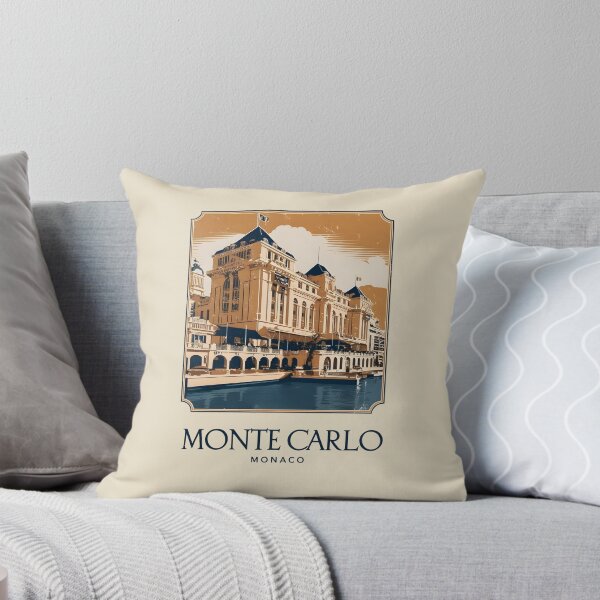 Item preview, A Vintage Travel Illustration of Monte Carlo - Monaco  designed and sold by GoodOldVintage.