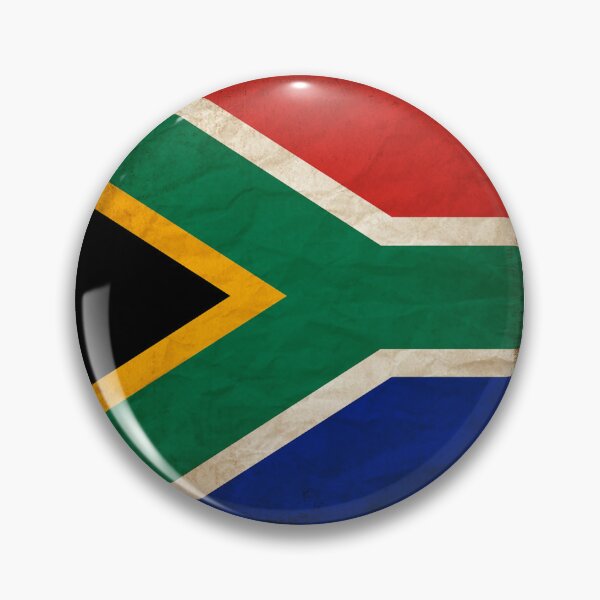 Item preview, Vintage South Africa Flag Design – Retro Look – Square Motif designed and sold by KolbaVison.