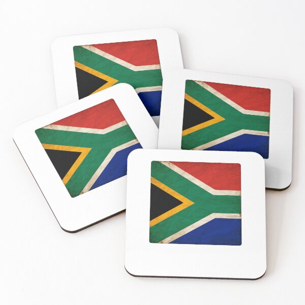 Item preview, Vintage South Africa Flag Design – Retro Look – Square Motif designed and sold by KolbaVison.