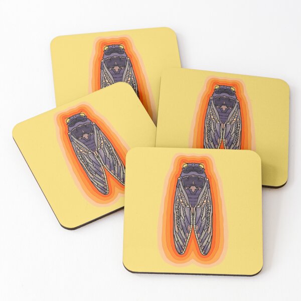 Item preview, Colorful cicada  designed and sold by CupOChaos.