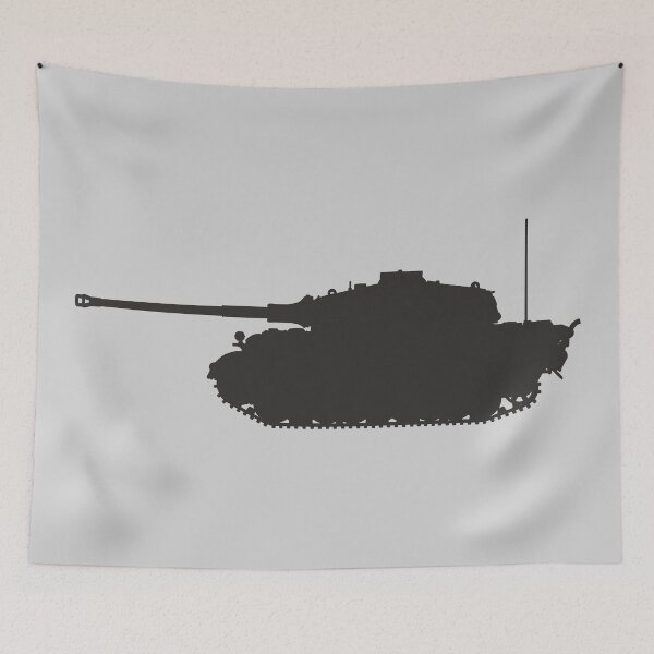 Item preview, Tiger II Tank Silhouette - German WW2 Military Design designed and sold by FAawRay.
