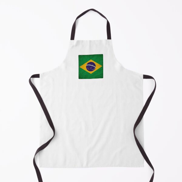 Item preview, Vintage Brazil Flag Design – Retro Look – Square Motif designed and sold by KolbaVison.