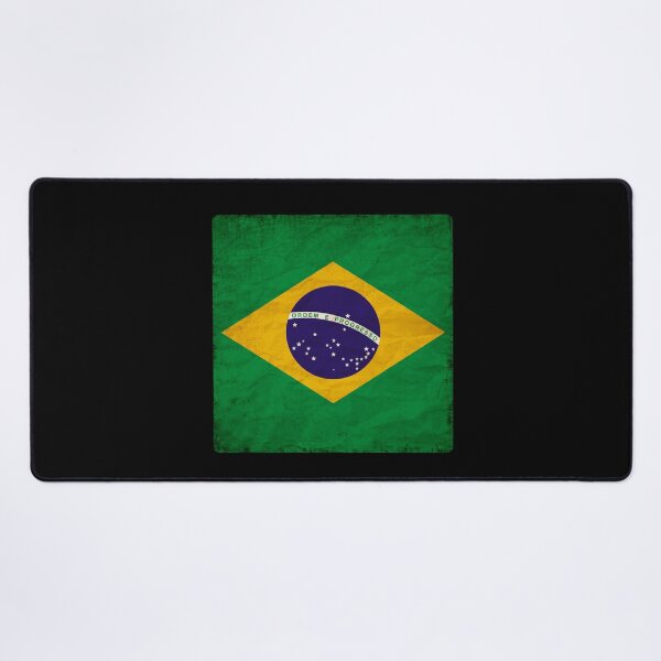 Item preview, Vintage Brazil Flag Design – Retro Look – Square Motif designed and sold by KolbaVison.