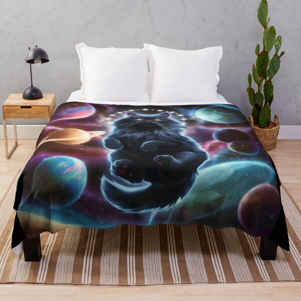 Item preview, Space cat flying between planets designed and sold by Paul-Place.