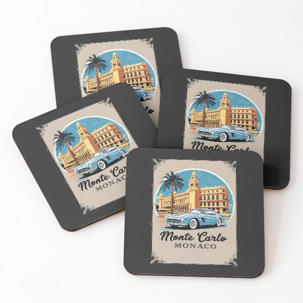 Item preview, A Vintage Travel Illustration of Monte Carlo - Monaco  designed and sold by GoodOldVintage.