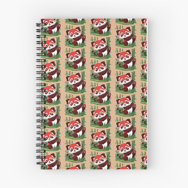 Item preview, cute red panda in bamboo forest designed and sold by gabrielvlmx.
