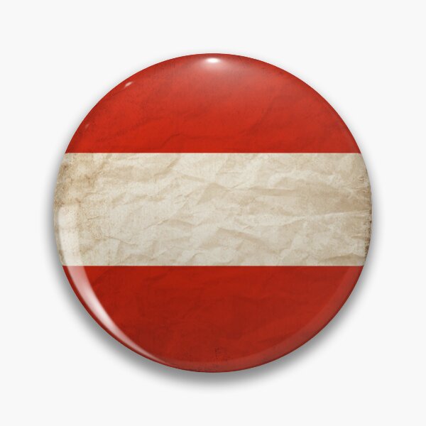 Item preview, Vintage Austria Flag Design – Retro Look – Square Motif designed and sold by KolbaVison.