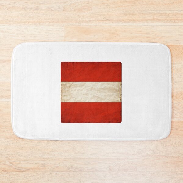 Item preview, Vintage Austria Flag Design – Retro Look – Square Motif designed and sold by KolbaVison.
