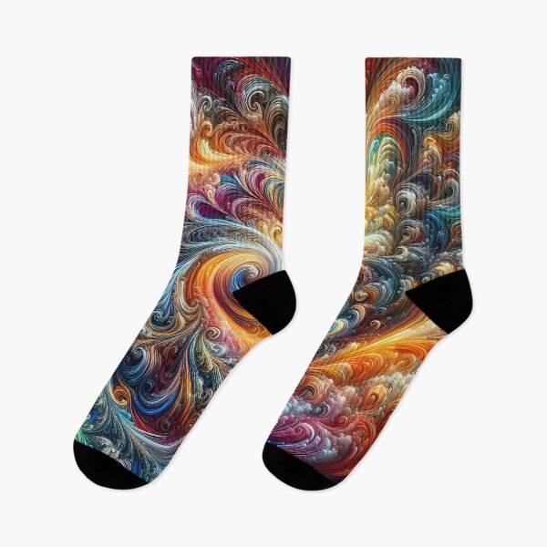 Item preview, Vibrant Swirling Fractal Art  Colorful Abstract Digital Design designed and sold by FusionGaze.