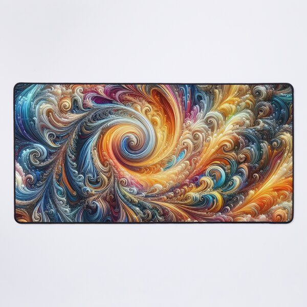 Item preview, Vibrant Swirling Fractal Art Colorful Abstract Digital Design designed and sold by FusionGaze.