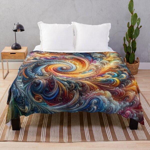 Item preview, Vibrant Swirling Fractal Art Colorful Abstract Digital Design designed and sold by FusionGaze.