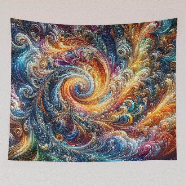 Item preview, Vibrant Swirling Fractal Art  Colorful Abstract Digital Design designed and sold by FusionGaze.
