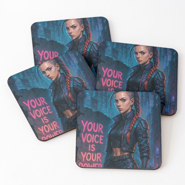 Item preview, Voice of the Future: Cyberpunk Resistance designed and sold by AbstractAnom.