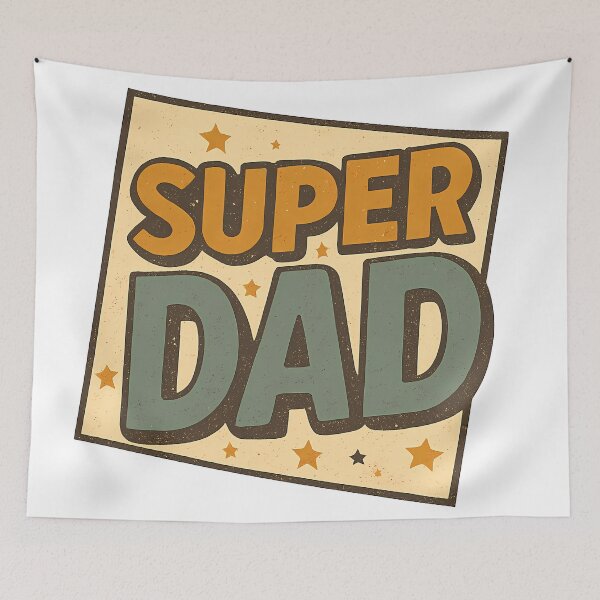 Item preview, Super Dad – Retro Comic Style Father’s Day Design designed and sold by KateVil.