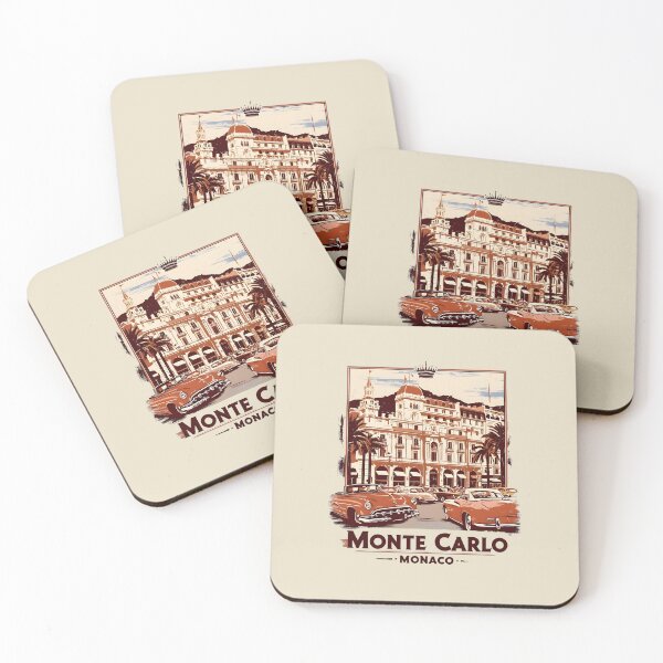 Item preview, A Vintage Travel Illustration of Monte Carlo - Monaco  designed and sold by GoodOldVintage.
