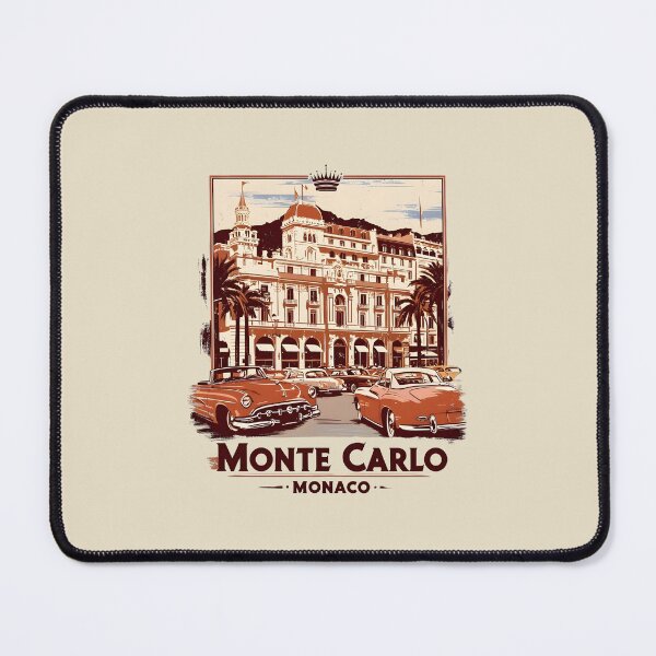 Item preview, A Vintage Travel Illustration of Monte Carlo - Monaco  designed and sold by GoodOldVintage.