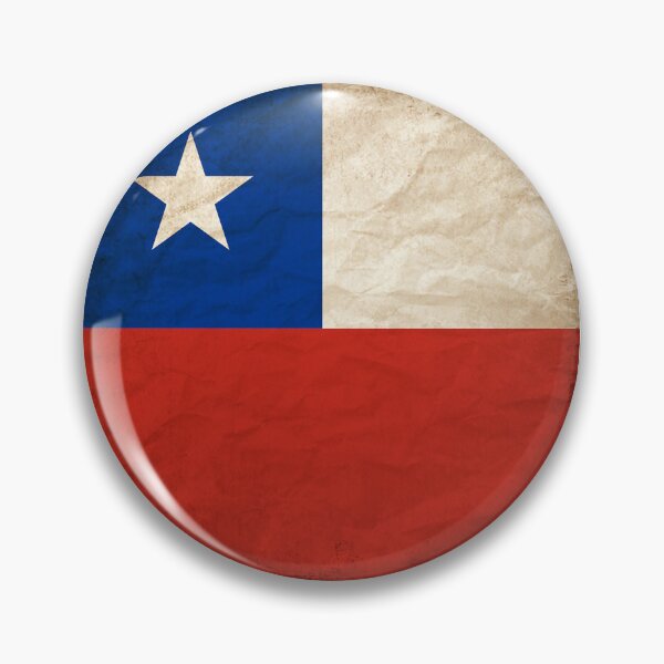 Item preview, Vintage Chile Flag Design – Retro Look – Square Motif designed and sold by KolbaVison.
