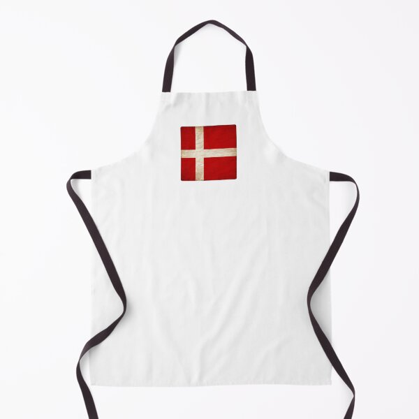 Item preview, Vintage Denmark Flag Design – Retro Look – Square Motif designed and sold by KolbaVison.