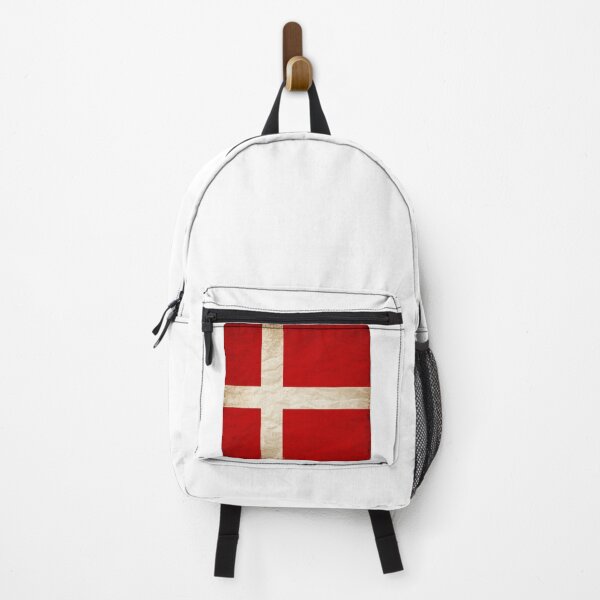 Item preview, Vintage Denmark Flag Design – Retro Look – Square Motif designed and sold by KolbaVison.