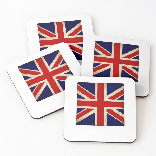 Item preview, Vintage England Flag Design – Retro Look – Square Motif designed and sold by KolbaVison.