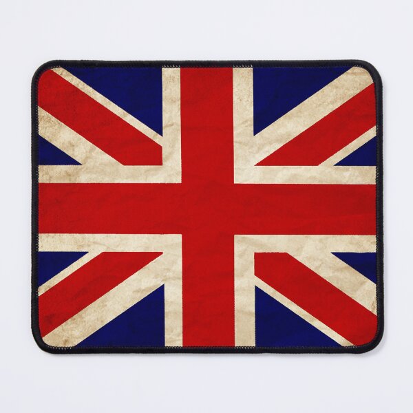 Item preview, Vintage England Flag Design – Retro Look – Square Motif designed and sold by KolbaVison.