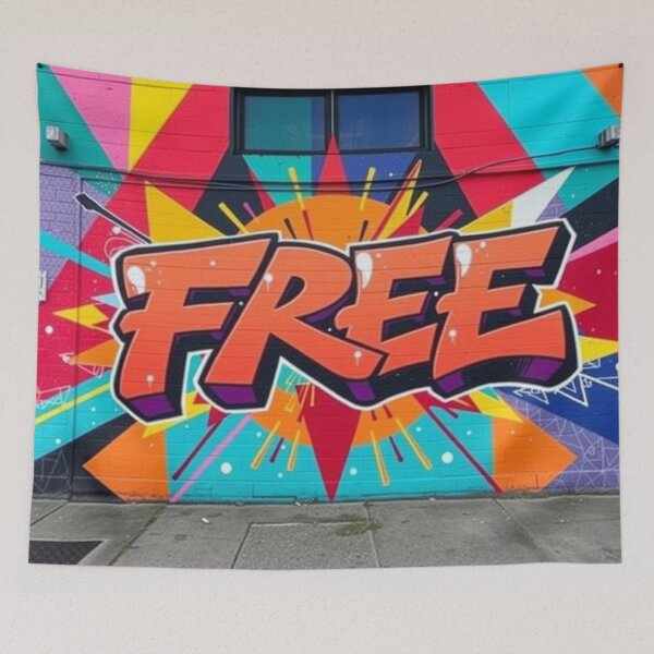 Item preview, Free Street Art Graffiti designed and sold by Simplybe1.