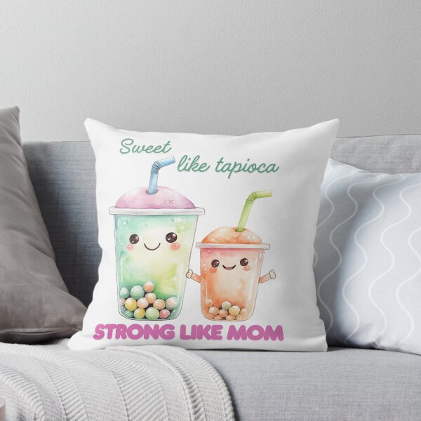 Item preview, Sweet Like Tapioca, Strong Like Mom – Cute Bubble Tea Mother's Day Art designed and sold by VikArt7.