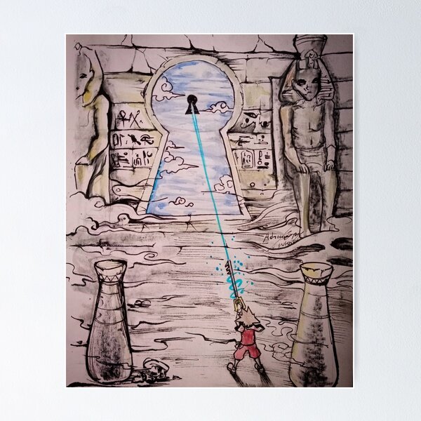 Vista previa del artículo con la obra «Sora opening the lock», diseñado y vendido por Inkhov.