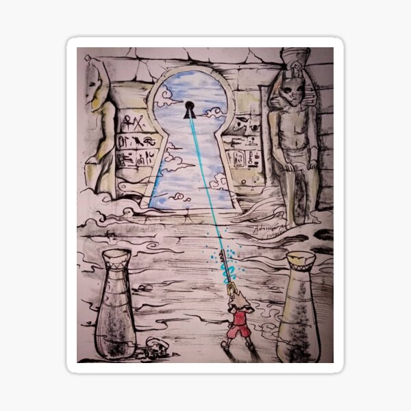 Vista previa del artículo con la obra «Sora opening the lock», diseñado y vendido por Inkhov.