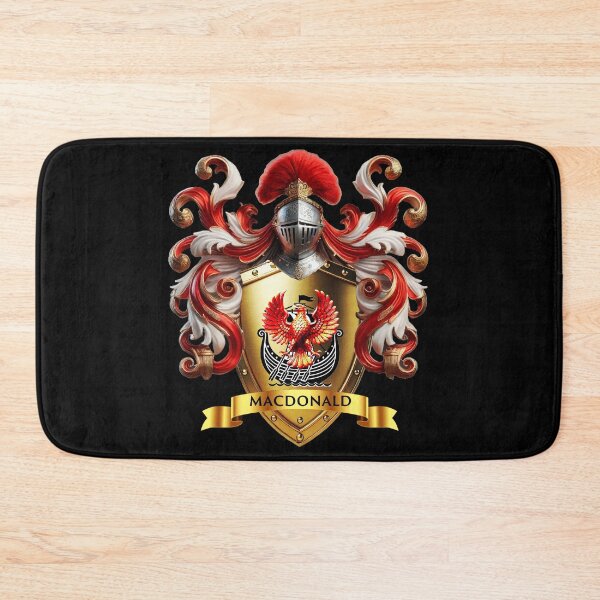 Item preview, MacDonald Clan Crest  Fiery Phoenix and Viking Ship of Highland Power designed and sold by Highlandkings.