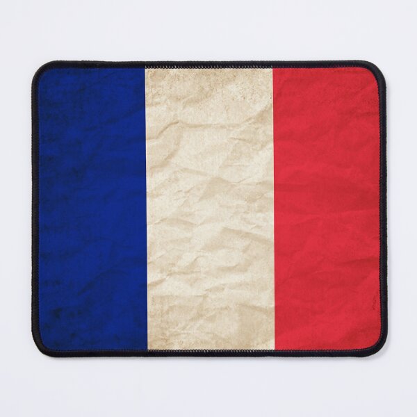 Item preview, Vintage France Flag Design – Retro Look – Square Motif designed and sold by KolbaVison.