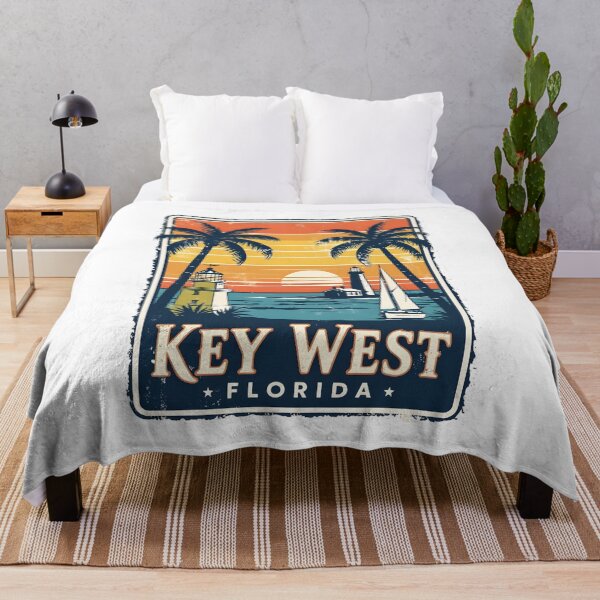 Item preview, A Vintage Illustration of Key West - Florida - US designed and sold by GoodOldVintage.