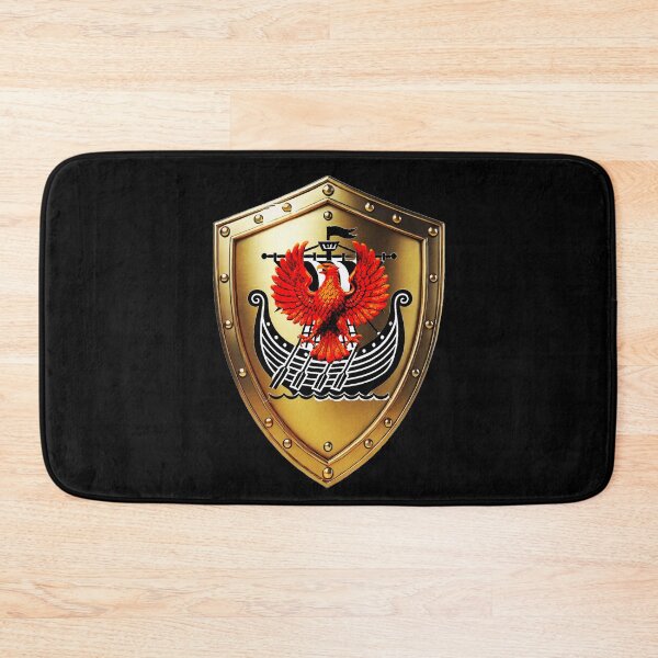 Item preview, MacDonald Warrior Shield  Phoenix of Flame and Viking Vessel designed and sold by Highlandkings.