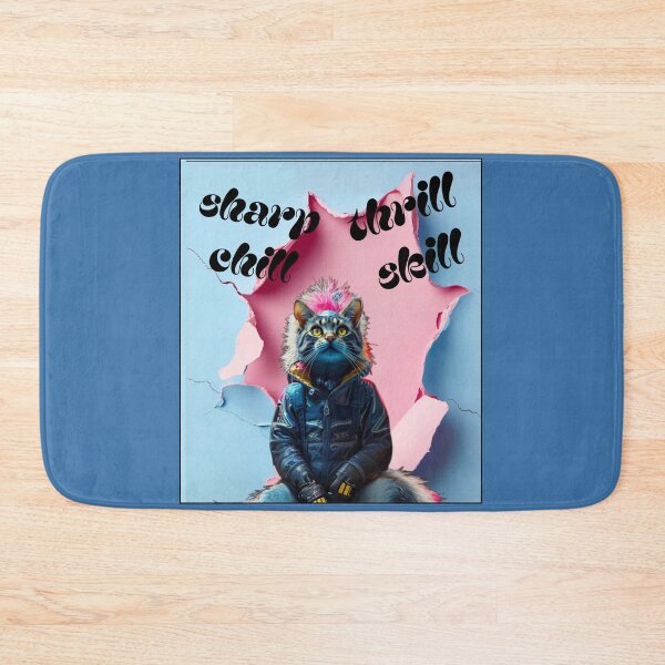 Item preview, Punk Rock Cat chill and thrill - cat cult designed and sold by kikidu21.