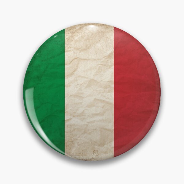 Item preview, Vintage Italy Flag Design – Retro Look – Square Motif designed and sold by KolbaVison.