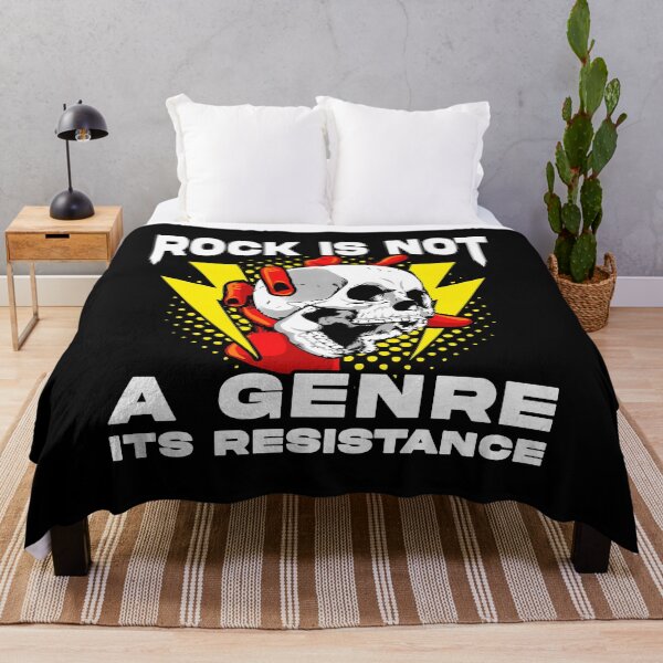 Item preview, Rock Is Not a Genre It's Resistance – Skull & Thunder Art designed and sold by Dmetalx Art Apparel.